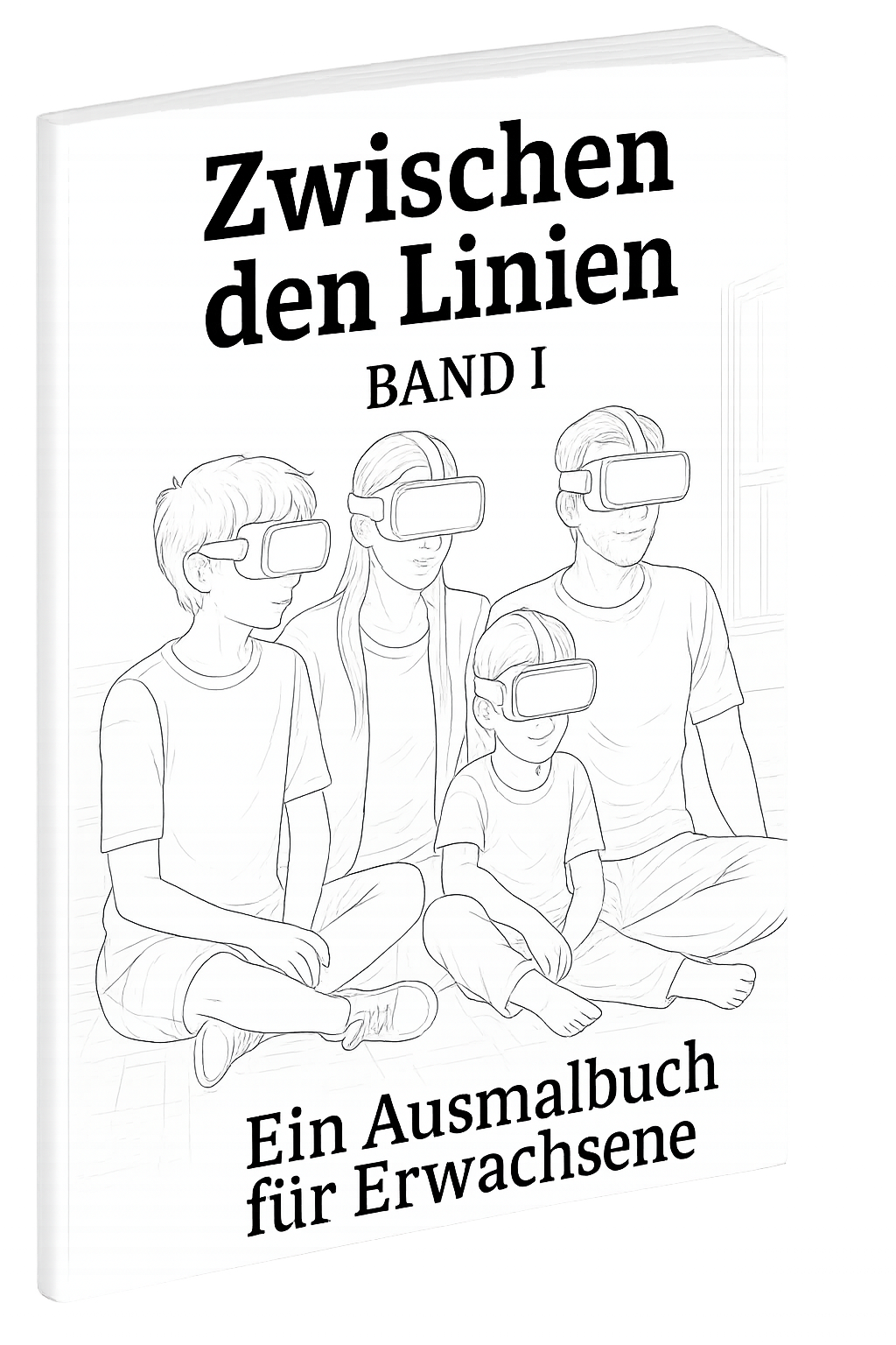 KI generiertes Ausmalbilderbuch